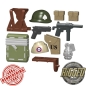 Preview: Custom Brick Forge WW2 US Fallschirmjäger Set für z.B. LEGO ® Figuren